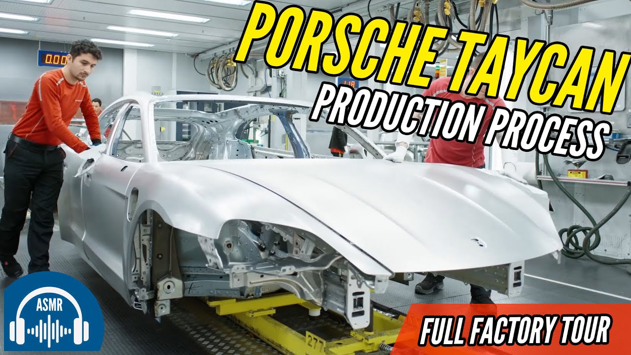 Porsche Taycan: From Sheet Metal to Street | Full Factory Production ASMR | AUTOBICS