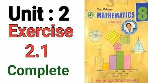 Ex 2.1 complete part 2 class 8 math chapter 2 sindh text book #math #mathematics