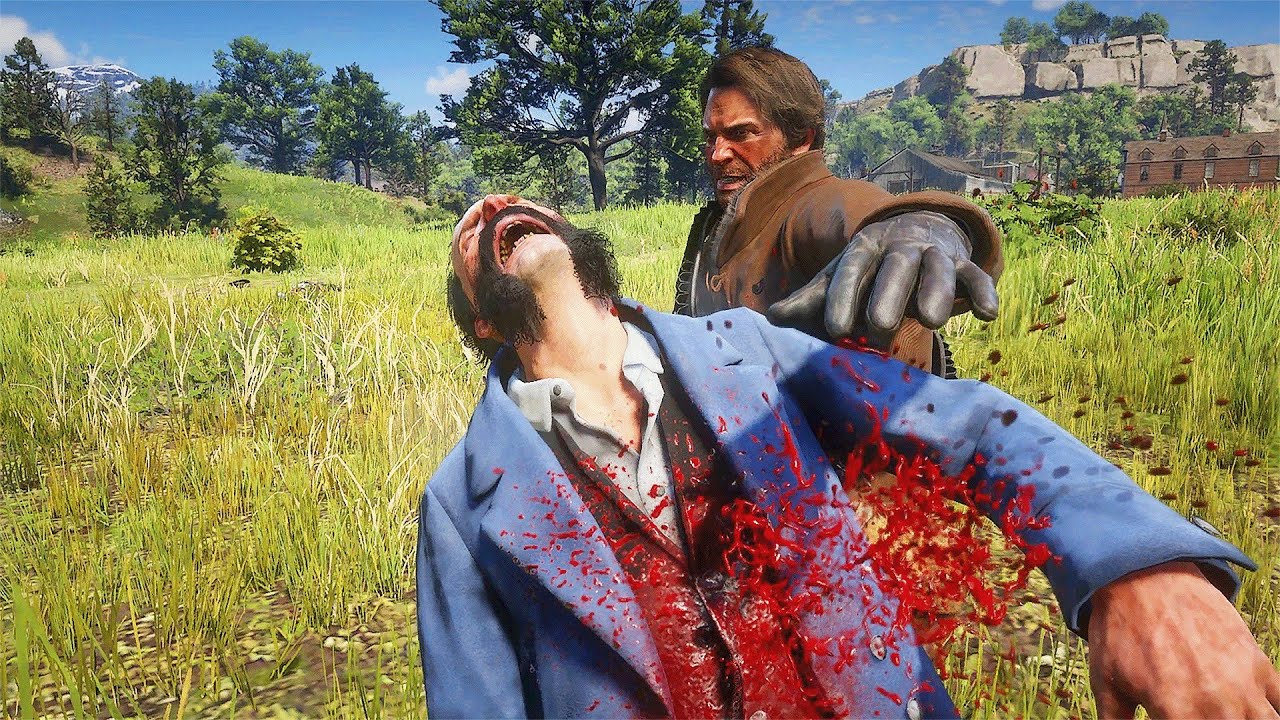 Red dead redemption 2 - Brutal killing People - YouTube