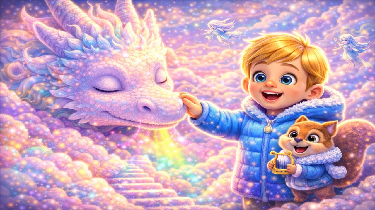 The Sleeping Dragon of Cloud Valley – Liam & Puffy Wake the Gentle Dragon ☁️🐉✨