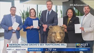 Governor Newsom signs sex trafficking bill on Thursday