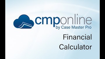 CMPOnline - Financial Calculator