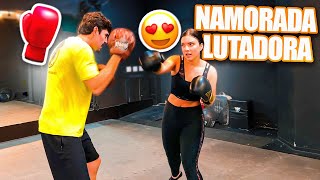 APRENDI A LUTAR MUAY THAI COM MINHA NAMORADA!