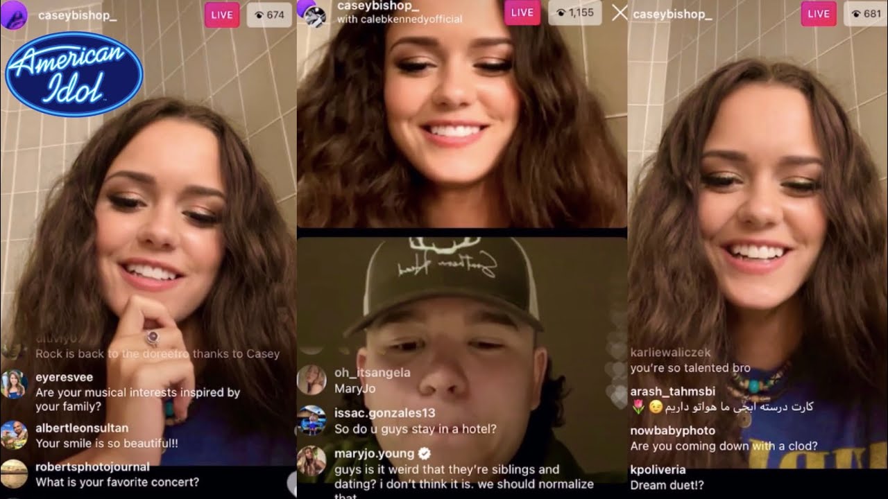 Casey Ig Live With Caleb Kennedy (American idol) YouTube