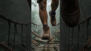 Giant Snake Chase on Broken Bridge 😱🐍 | Jungle Escape Thriller