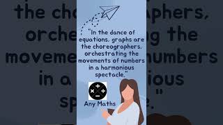 graphs are choreographers, orchestrating the movements of numbers in harmonious spectacle #anymaths