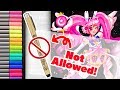 ☆ COLORED LINES ONLY! || Creating a MAGICAL GIRL || Art Challenge ☆