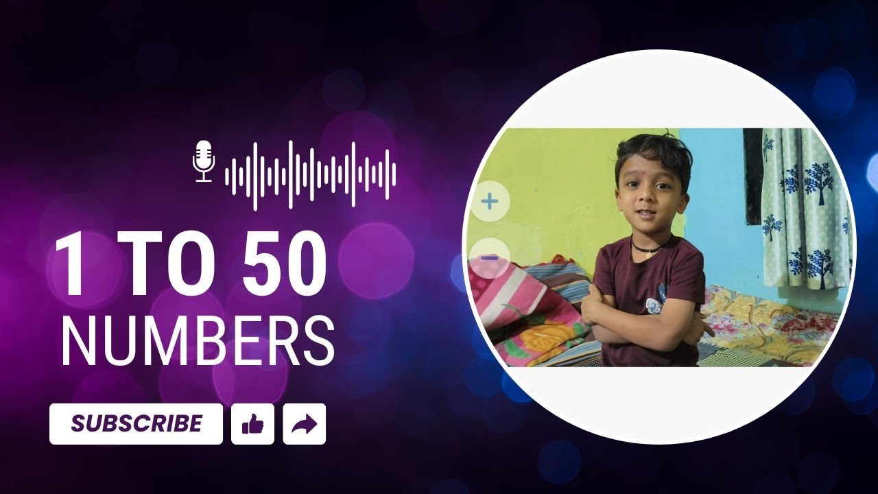1 to 50 Numbers Reading | Learn Numbers Easily | Kids Learning Video | Swarnav Reading Numbers