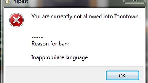 Banned On Toontown Rewritten