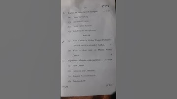 BCA 05 sem. Data communications and networking 2024 paper #2024 #mdu #question