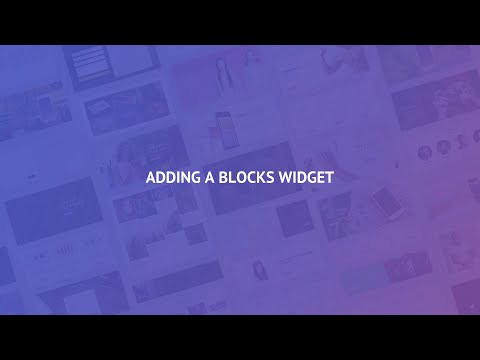 5.5 Adding Blocks Widget