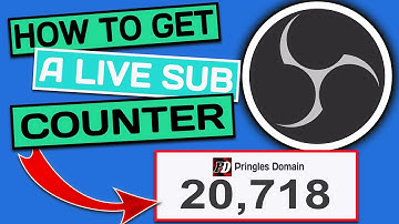 HOW TO GET A LIVE SUB COUNTER IN OBS STUDIO 2024 - NO 3rd Party websites