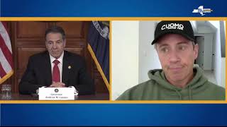 Chris Cuomo speaks at brother Governor Cuomo's briefing