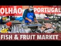 OLHÃO FISH AND FRUIT MARKET - ALGARVE - PORTUGAL 2021 4K