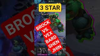 3 STAR BROCK VS. VEX &amp; BARD &amp; SHEN &amp; JHIN | TFT SET 17 | #gaming #mlbb #like #gaming #music #games