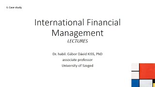 IFM lecture: I.  Case study Wealth