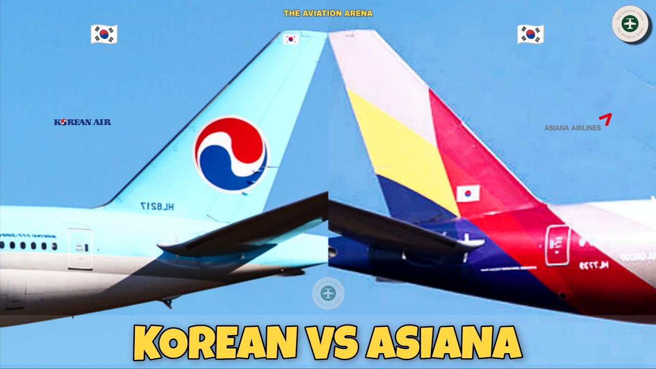 Korean Air Vs Asiana Airlines Comparison 2025! 🇰🇷 Vs 🇰🇷