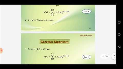 Goertzel Algorithm