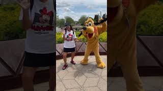 Information Dancing with Pluto! #disney #disneyworld #pluto #epcot #shorts Guide