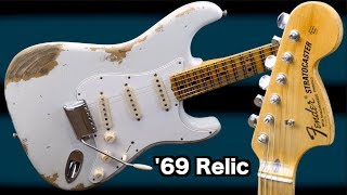 My First Custom Shop Stratocaster 2018 Fender 1969 Strat Heavy Relic Olympic White Review Demo