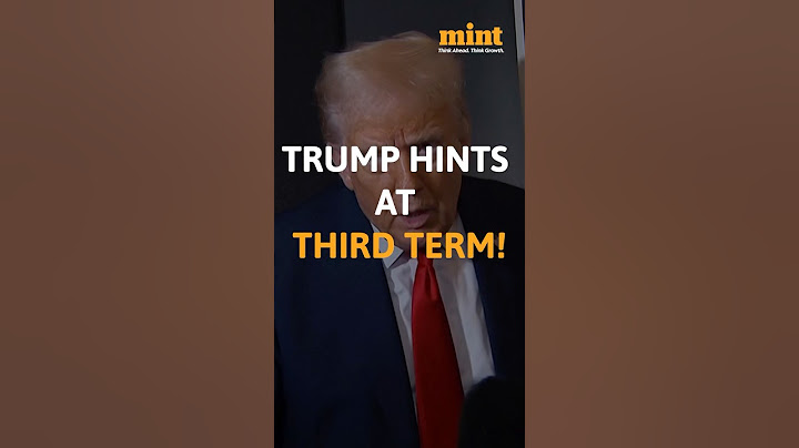 US President Donald Trump hints at running for a third term in office | #trump