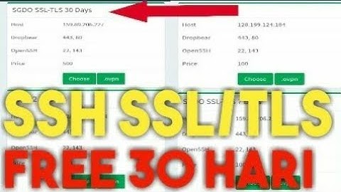 Cara daftar SSH SSL free 30 hari, simak videox ada Bonus ssh 30 hari di akhir video.