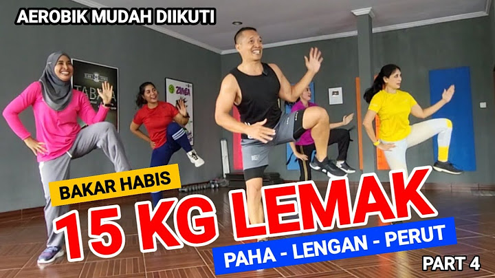 SENAM AEROBIK PENURUNAN BERAT BADAN | 15 KG LEMAK LENGAN - PAHA DAN PERUT LUMER | PART 4