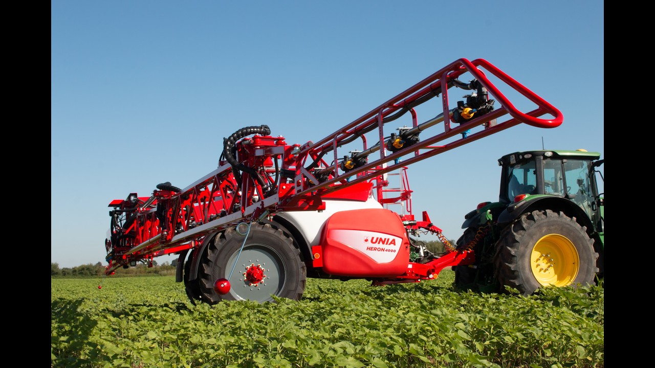 UNIA HERON TEEJET COMPUTER – Step-by-step instructions - open and close sections, start spraying