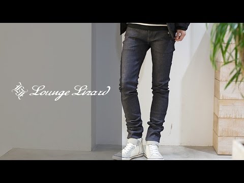 パンツ Lounge lizard 00s black coating denim Men's Lounge Lizard