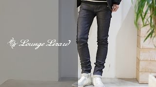 パンツ Lounge lizard 00s black coating denim Men's Lounge Lizard