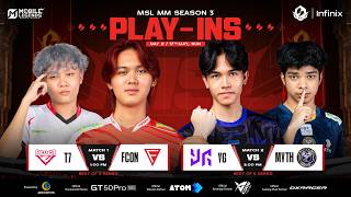 🔴 MSL MM Season 3 | Play-In Stage | Day 2