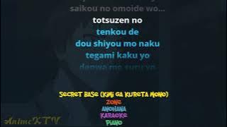 Secret Base - kimi ga kureta mono (Zone) Anohana Karaoke Romaji Lyrics