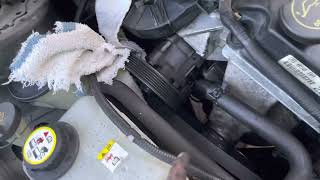 Quick Trick for one minute Serpentine Belt no tools installation