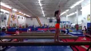 New Back Handspring On Beam - Hannah Egert