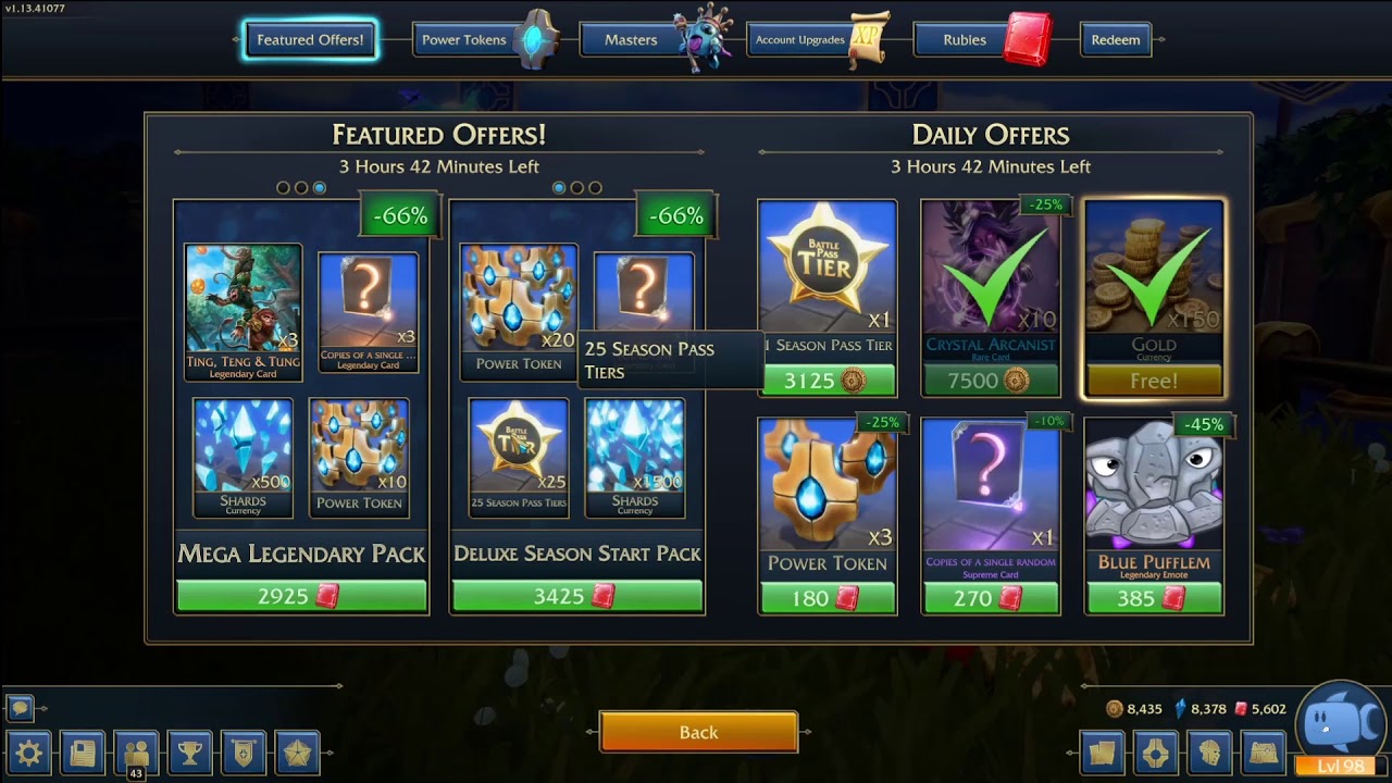 NEW DLC Charging into darkness- MINION MASTER SHOP 30th May 2020