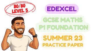 Edexcel GCSE Maths Foundation | Paper 1 May Summer 23 | Paper Walkthrough | Get a Level 5