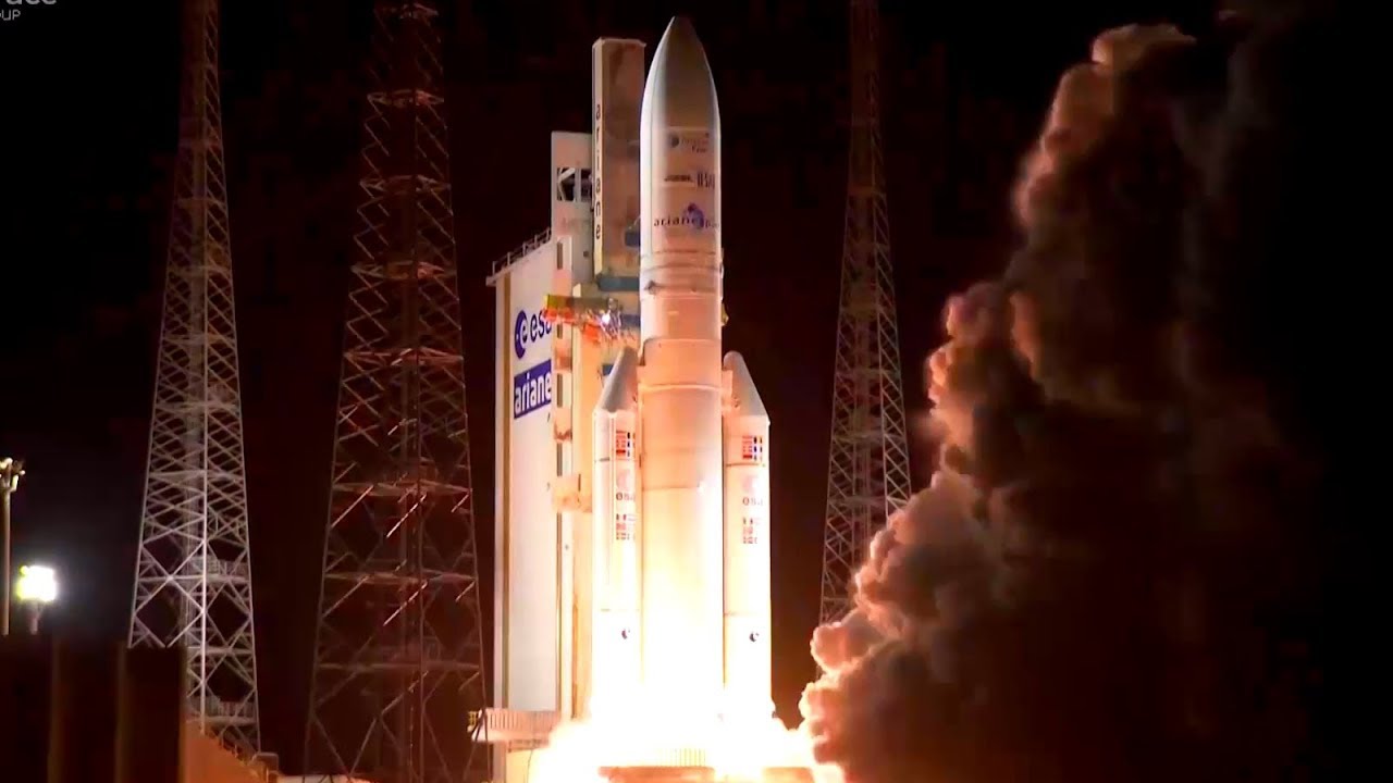 Full Arianespace Araine 5 VA239 Intelsat 37e And BSAT 4a Launch 
