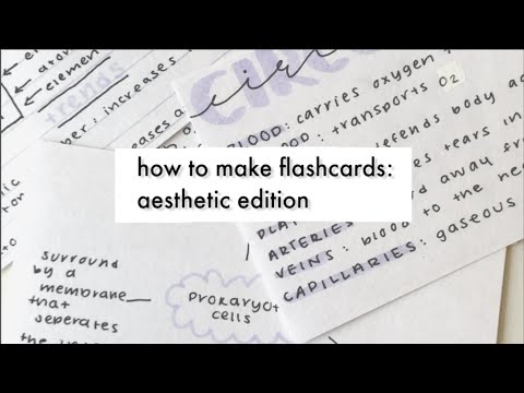 how to: the ultimate guide to aesthetic flashcards // studyfluff