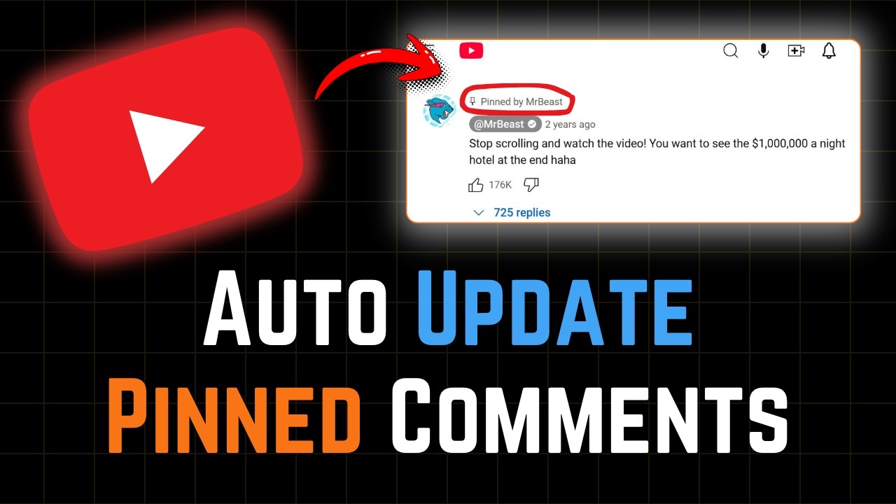 How to BULK Update YouTube Pinned Comments with AUTOMATION (in Seconds ...