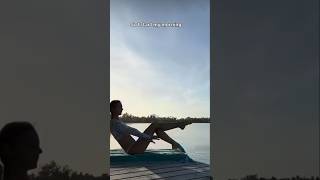 My Morning Routine #pilates #abs #freediving #morningroutine #ocean #tahiti #1