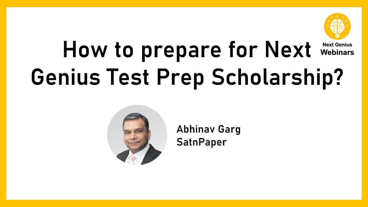 Next Genius Test Prep Scholarship