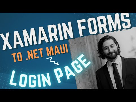 Login Page Xamarin.Forms to .NET MAUI