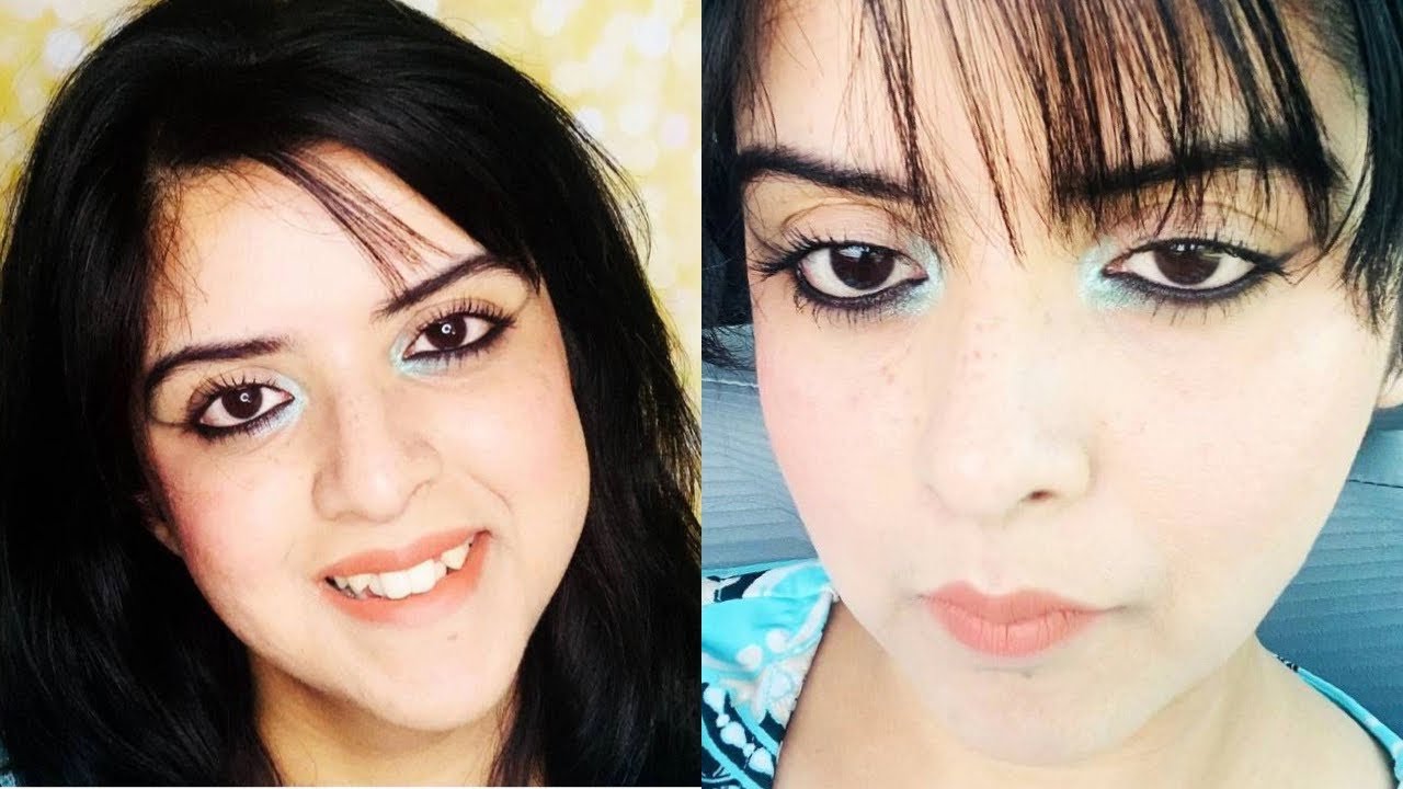 TRY THIS 5min REVERSE CAT EYE | How to POP OF COLOR| Reverse winged eyeliner look| Trick