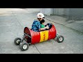 Chế Xe GoKart Mini Từ Thùng Phi Cho Con | Ý Tưởng DIY Từ Khoảnh Khắc Gia Đình