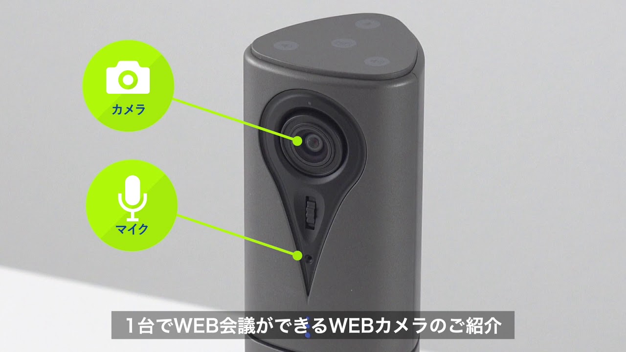 カメラ内蔵WEB会議スピーカーフォン(カメラ・マイク・スピーカー 一