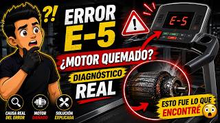 “Pensaban que era otra cosa… pero era el motor (error E-5)”