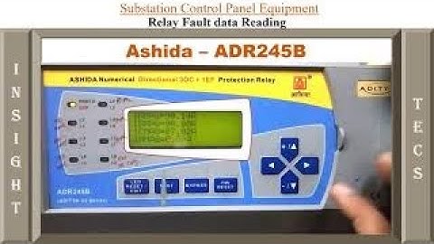 Ashida Make || ADR245B || Fault data reading || Over current and Earth || Hindi