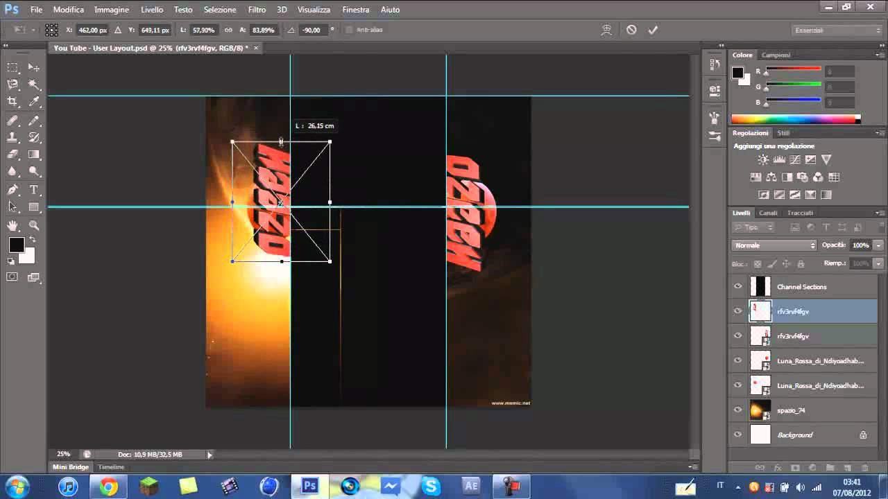 SpeedArt : Ozeeh Background |  My first video!