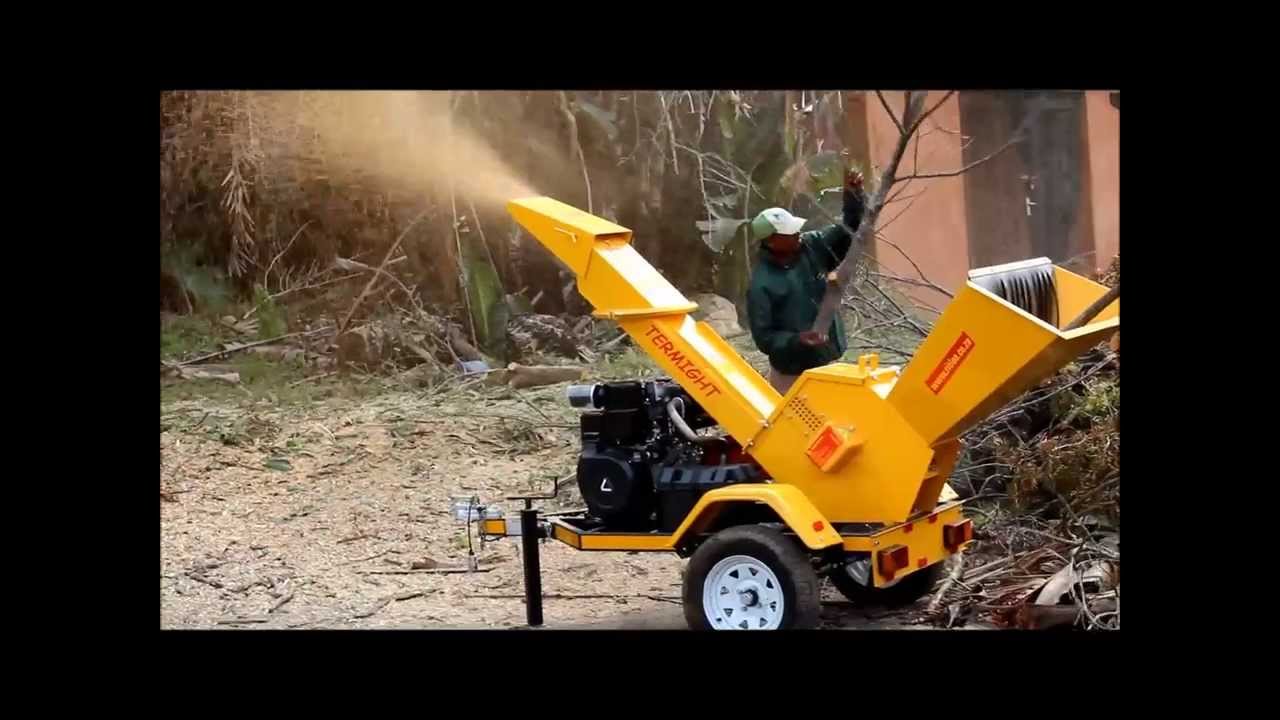 225 Trailer Mtd Diesel Wood Chipper YT working south of Durban YouTube