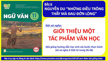 BÀI 6 NÓI VÀ NGHE: GIỚI THIỆU MỘT TÁC PHẨM VĂN HỌC- NGỮ VĂN 11, TẬP 2- KẾT NỐI TRI THỨC